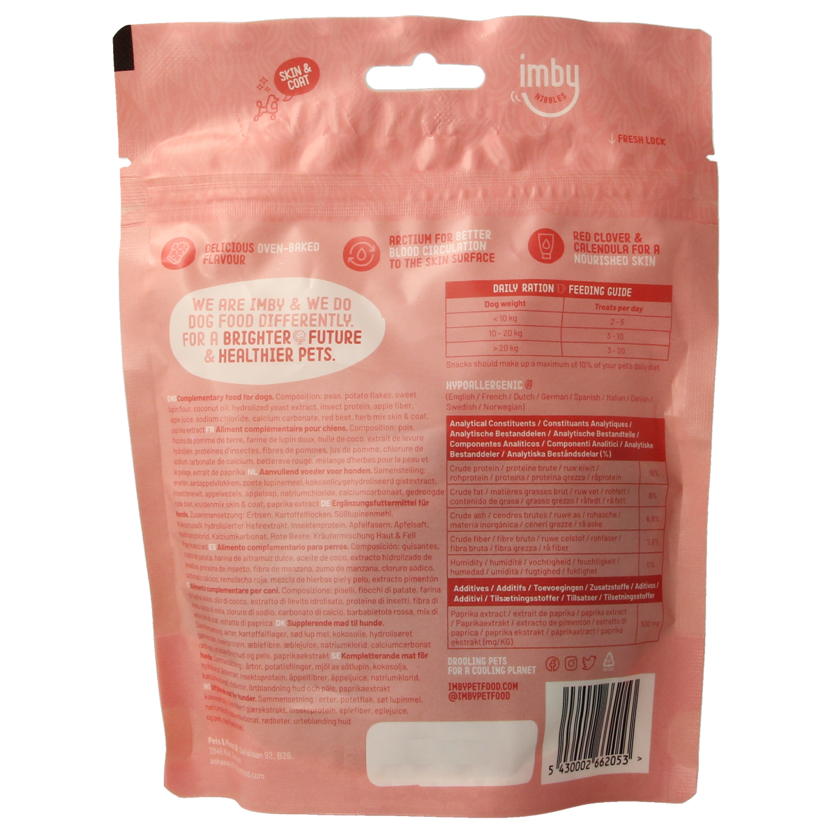 Imby Pet Food Hondensnack biscuit insecteneiwitten 100.00 Gram