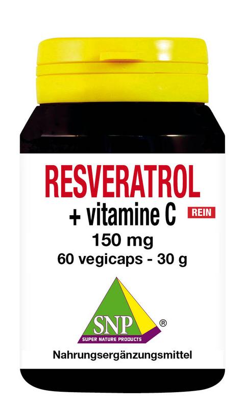 SNP Resveratrol + vitamine C 150mg puur 60.00 Vegetarische capsules