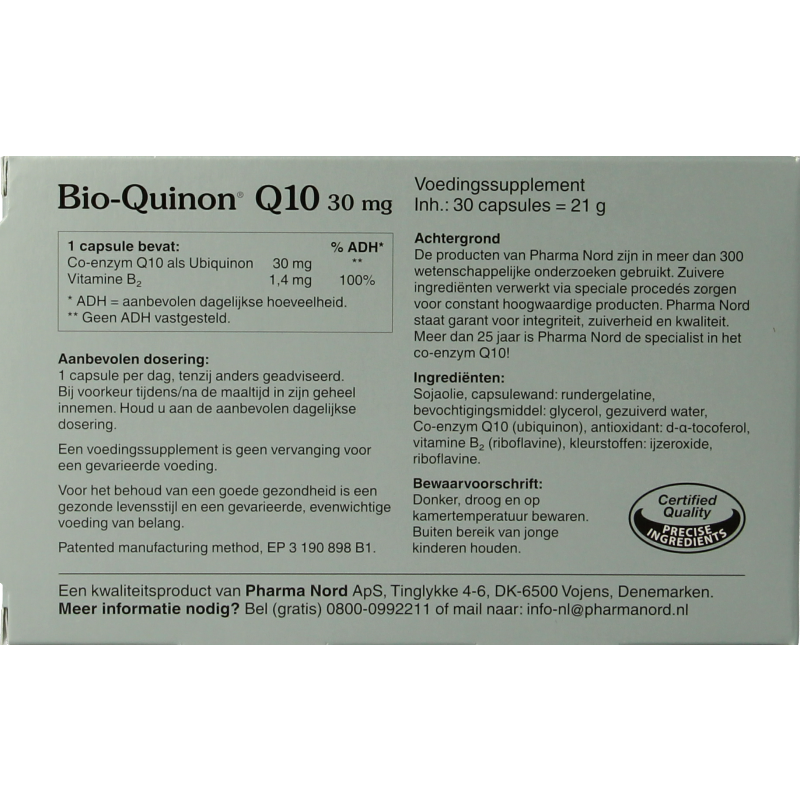 Pharma Nord Bio quinon Q10 30mg 30 Capsules