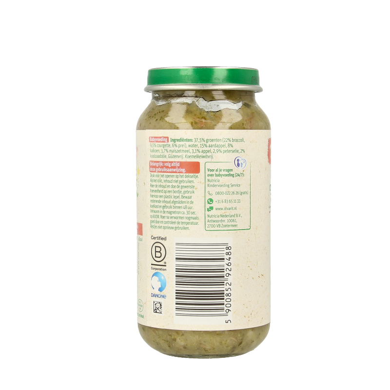 Olvarit Broccoli kalkoen aardappel 12M00 250 Gram