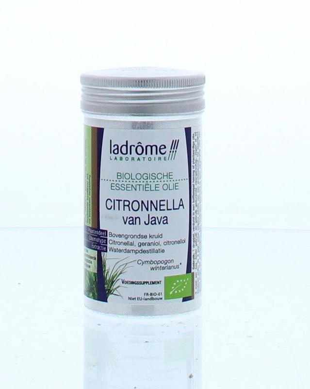 Ladrome Citronella olie bio 10.00 Milliliter
