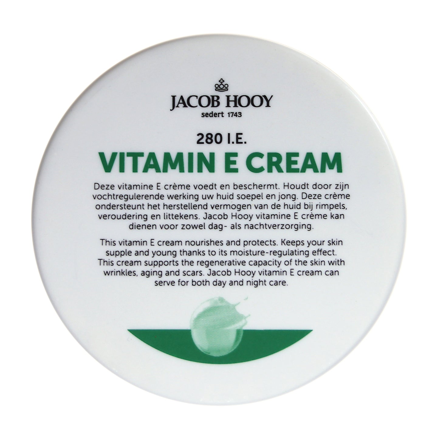 Jacob Hooy Vitamine E creme 140.00 Gram