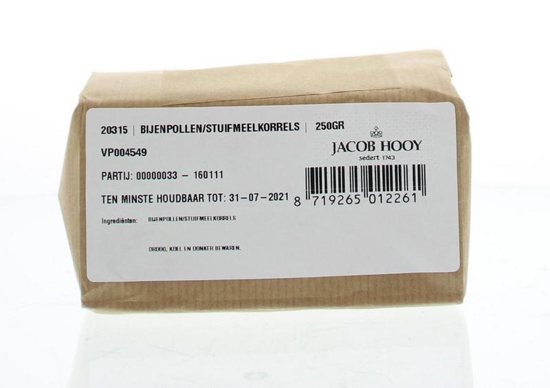 Jacob Hooy Bijenpollen/stuifmeelkorrels 250.00 Gram