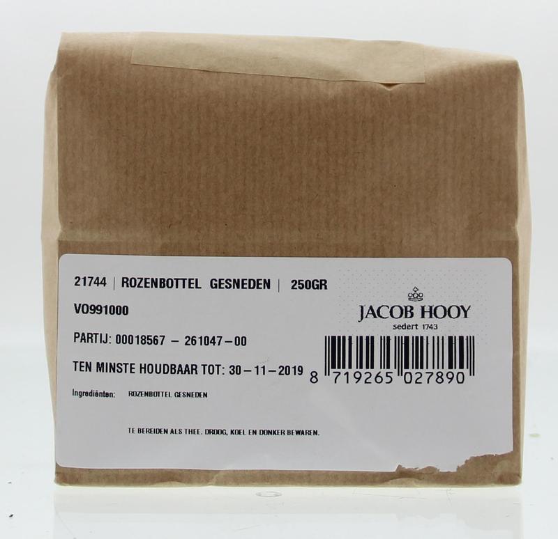 Jacob Hooy Rozenbottels zonder zaad gesneden 250.00 Gram