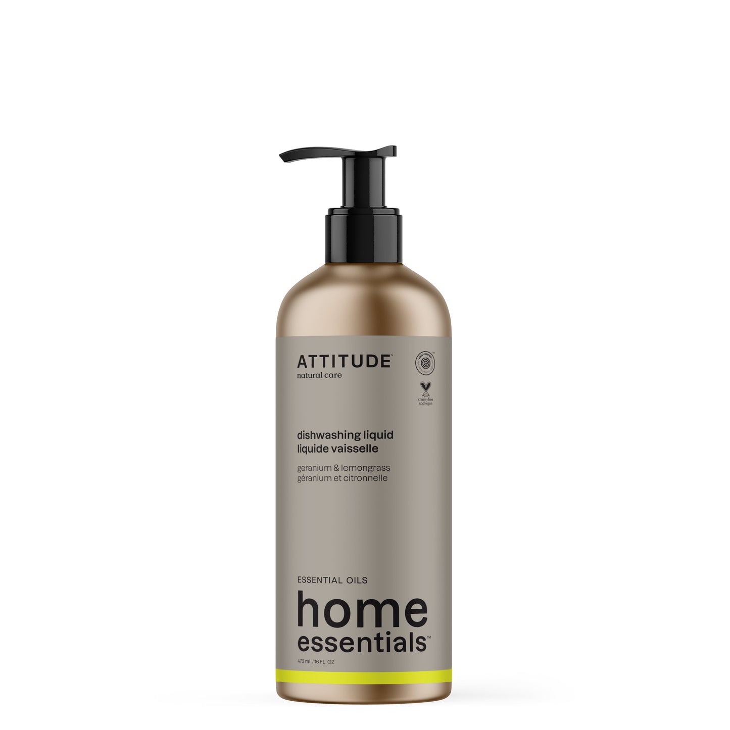 Attitude Afwasmiddel geranium & citroengras 473 Milliliter