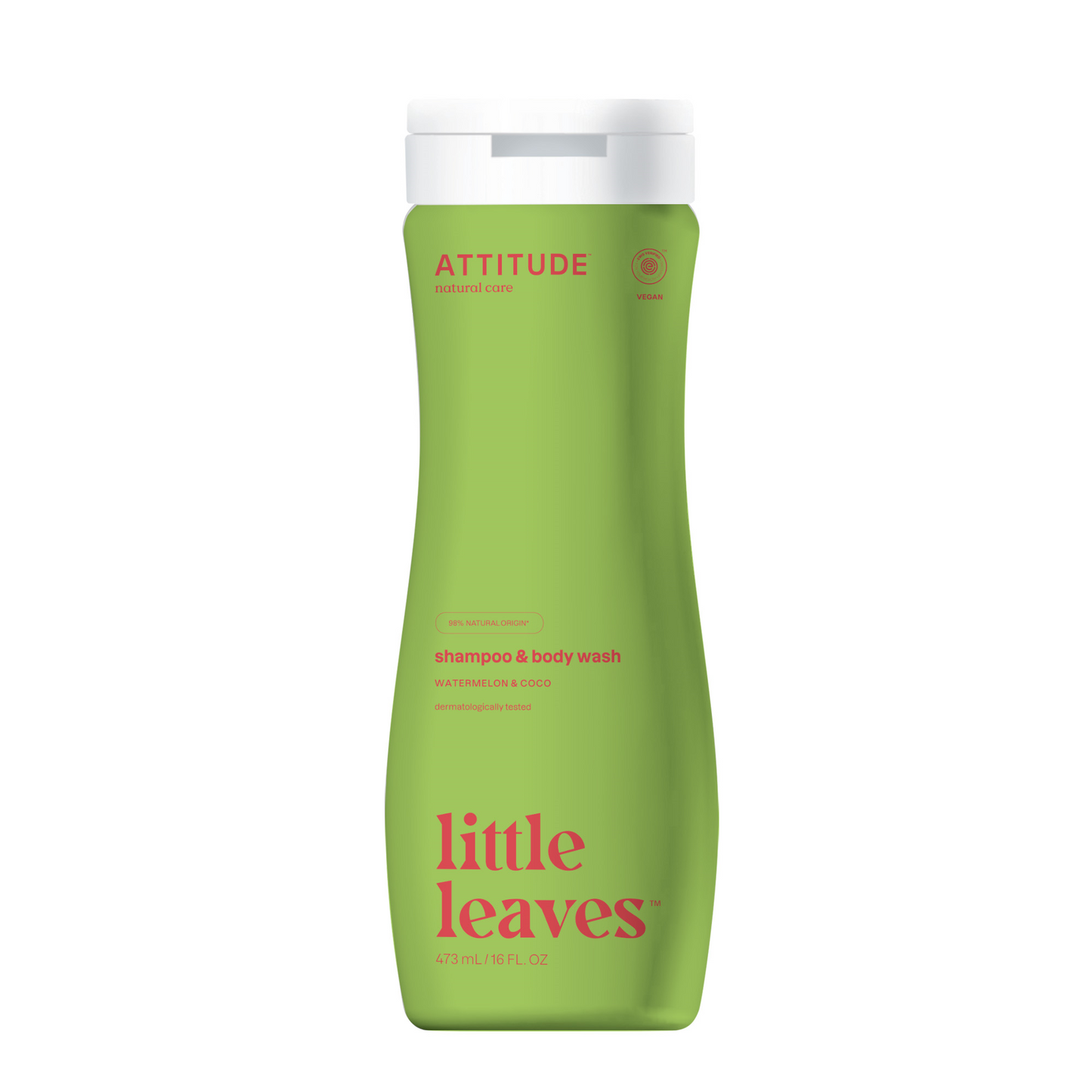 Attitude Shampoo 2 in 1 little leaves meloen 473.00 Milliliter