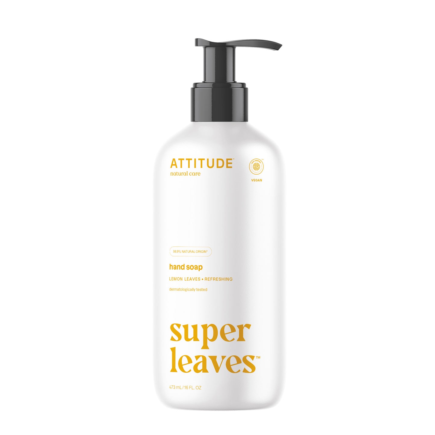 Attitude Handzeep super leaves lemon leaves 473.00 Milliliter