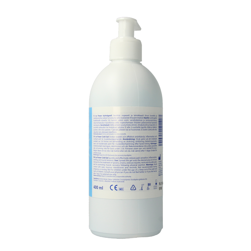 Ice Power Cold gel flacon met pomp 400.00 Milliliter