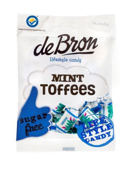 De Bron Mint toffee suikervrij 90.00 Gram