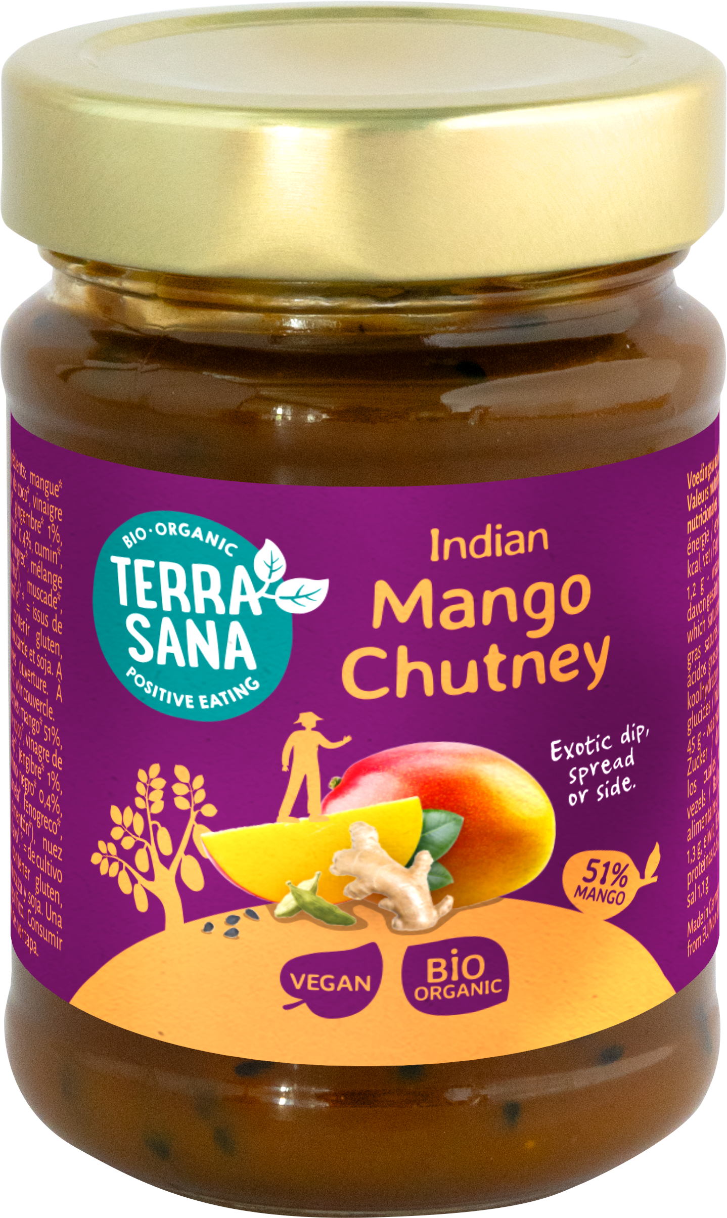 TerraSana Mango chutney bio 195.00 Gram