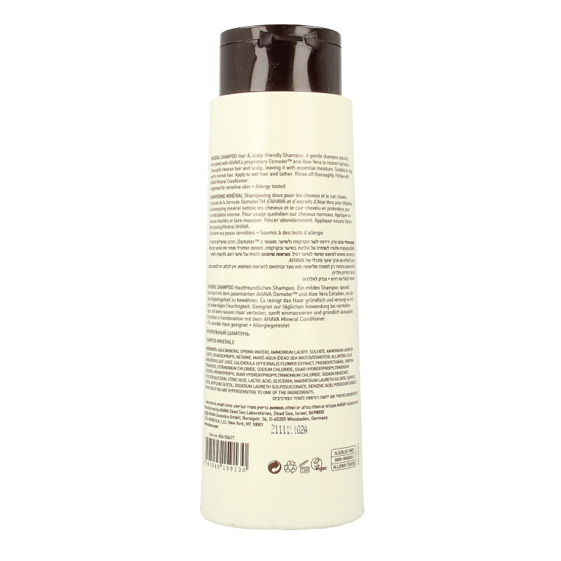 Ahava Shampoo mineral 400.00 Milliliter