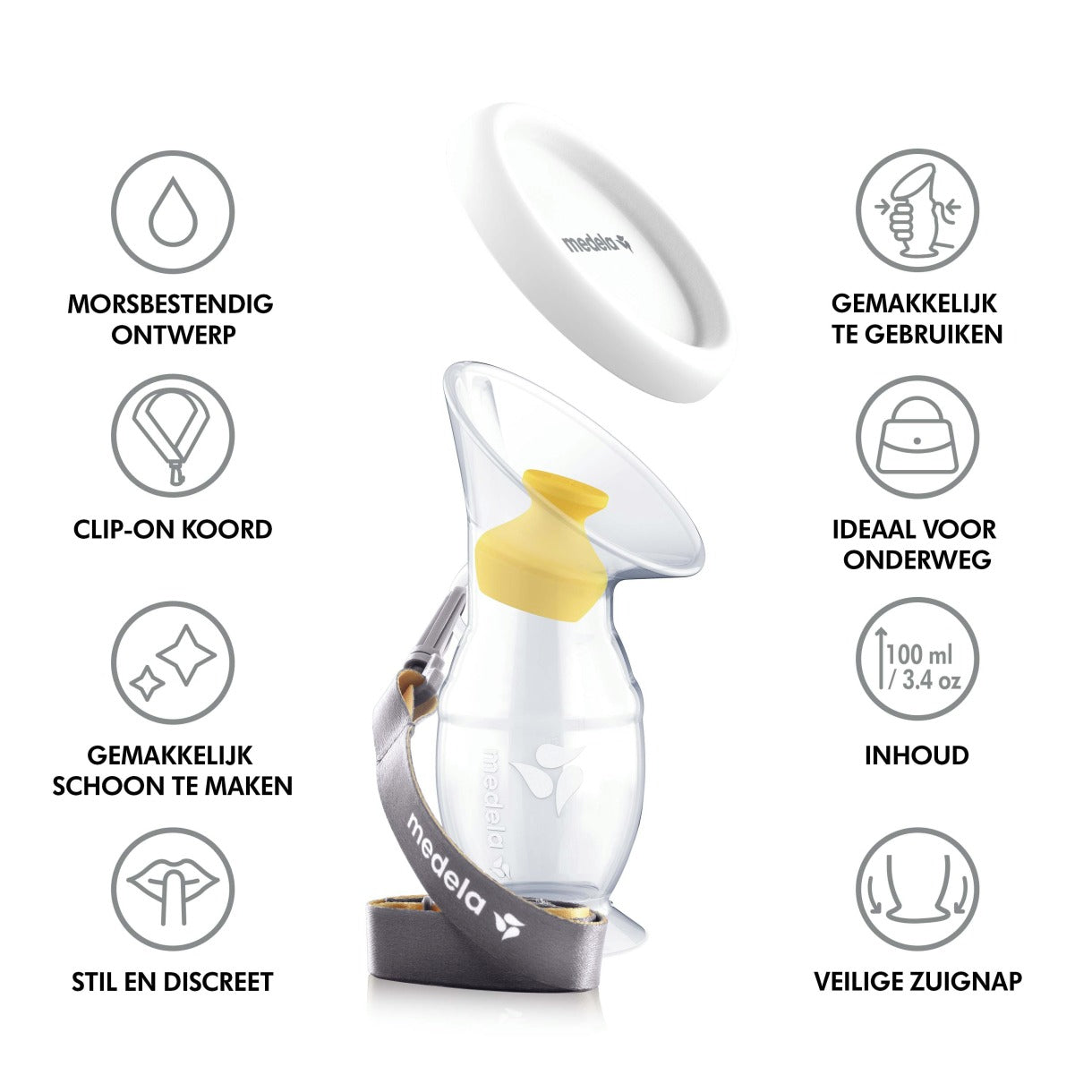 Medela Siliconen moedermelkcollector 1 Stuks