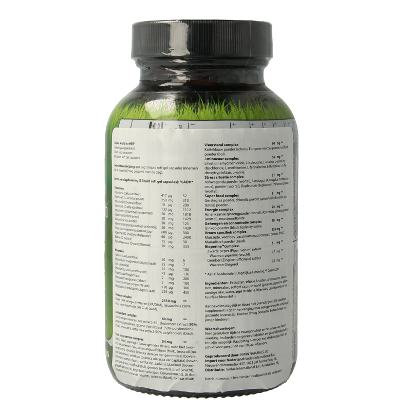 Irwin Naturals Living green liquid gel multi for women 90 Softgels