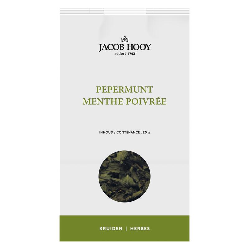 Jacob Hooy Pepermuntblad heel 20.00 Gram