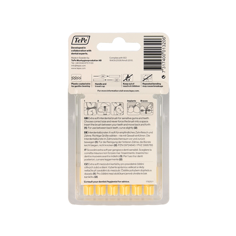 TePe Interdentale rager extra soft licht geel maat 4 6.00 Stuks