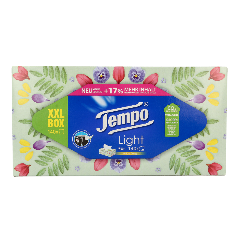Tempo Tissue box XXL 3-laags 140 Stuks