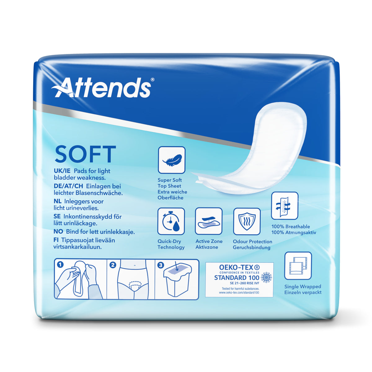 Attends Inlegger soft extra 3 10.00 Stuks
