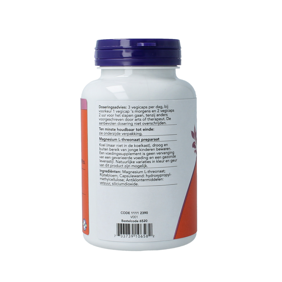 VitOrtho Magtein magnesium L-threonaat 90.00 Vegetarische capsules