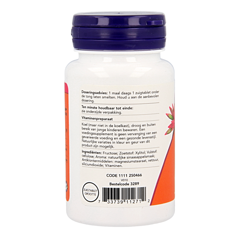 NOW Vitamine B12 actief 100.00 Zuigtabletten