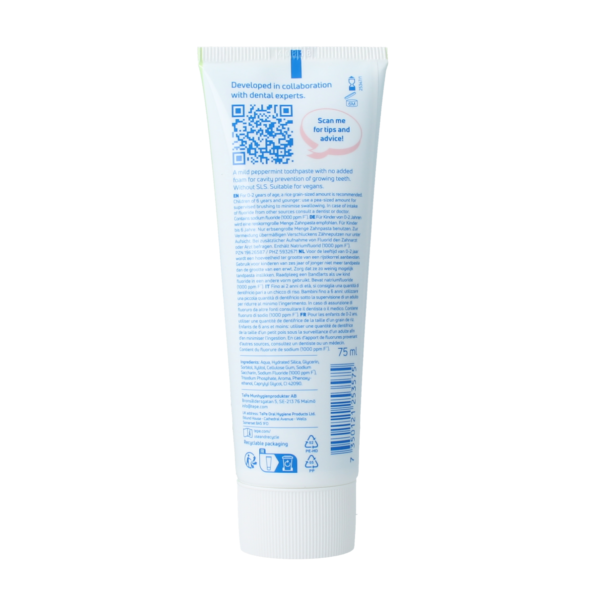 TePe Tandpasta daily kids 75.00 Milliliter