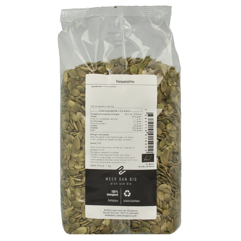 Bionut Pompoenpitten bio 1 Kilogram