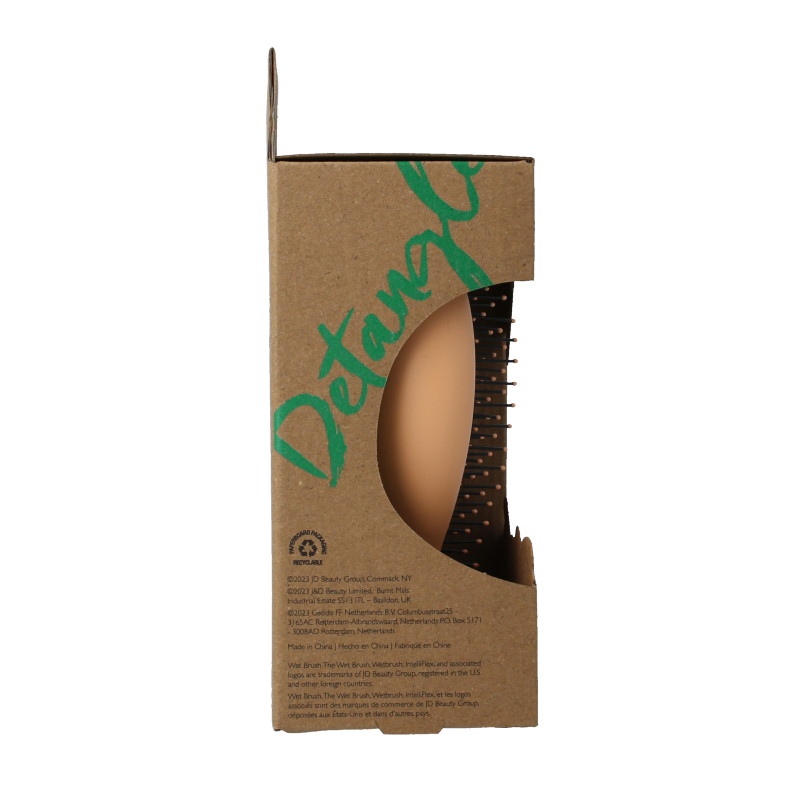 Wet Brush Go green palm detangler orange coconut oil 1 Stuks