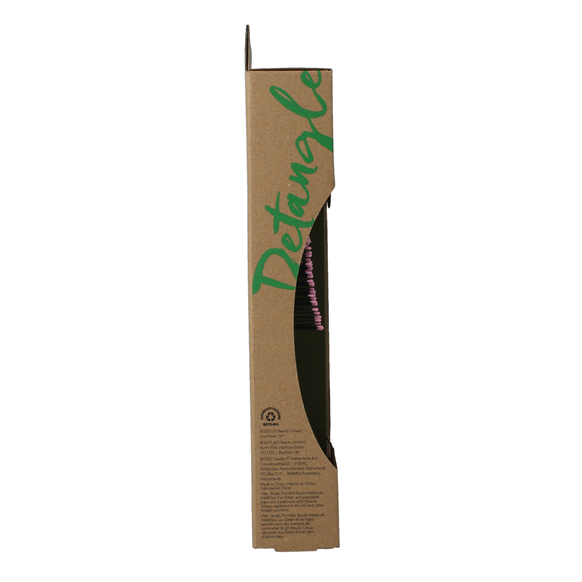 Wet Brush Go green detangler pink 1.00 Stuks