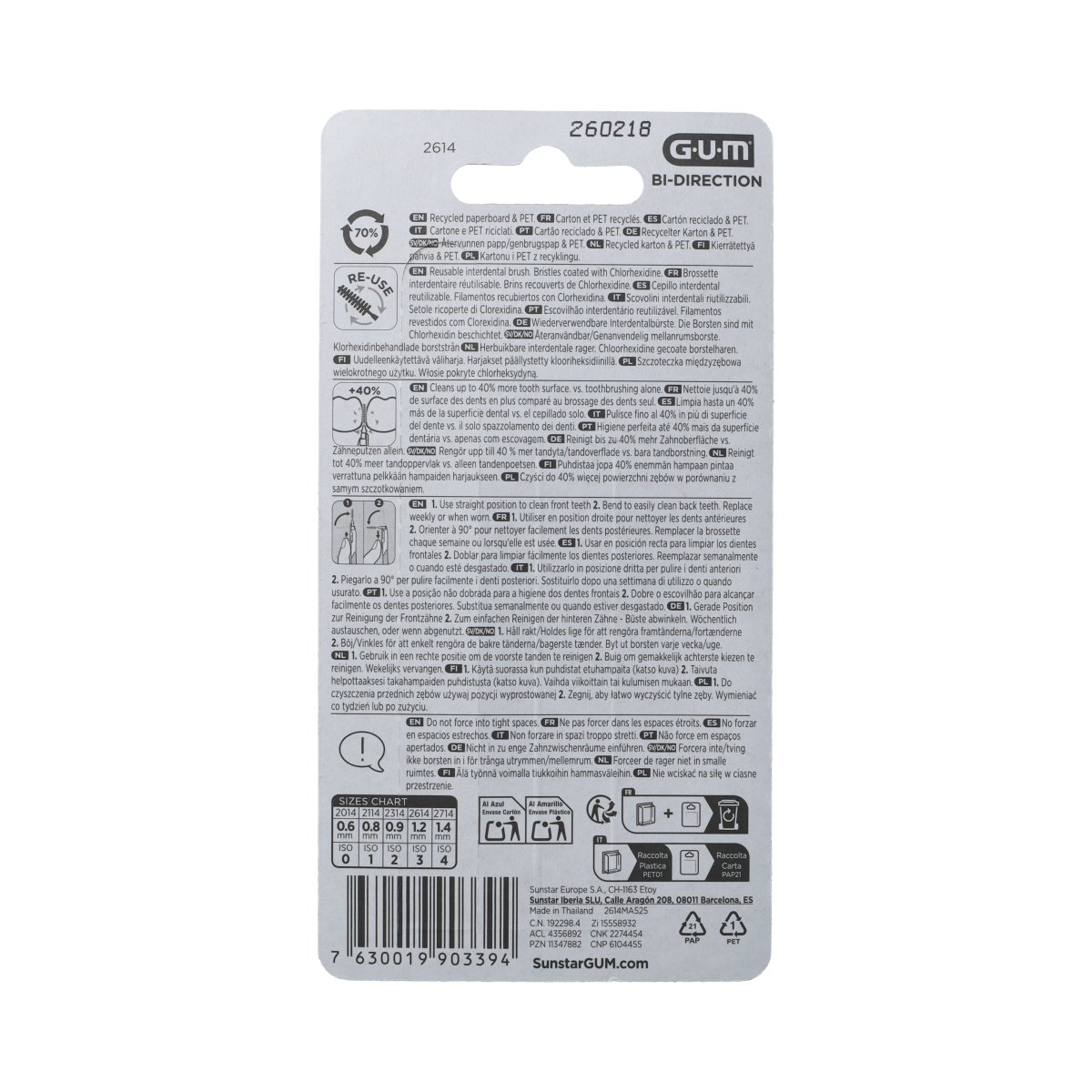 GUM Bi-direction 1.2mm 6.00 Stuks