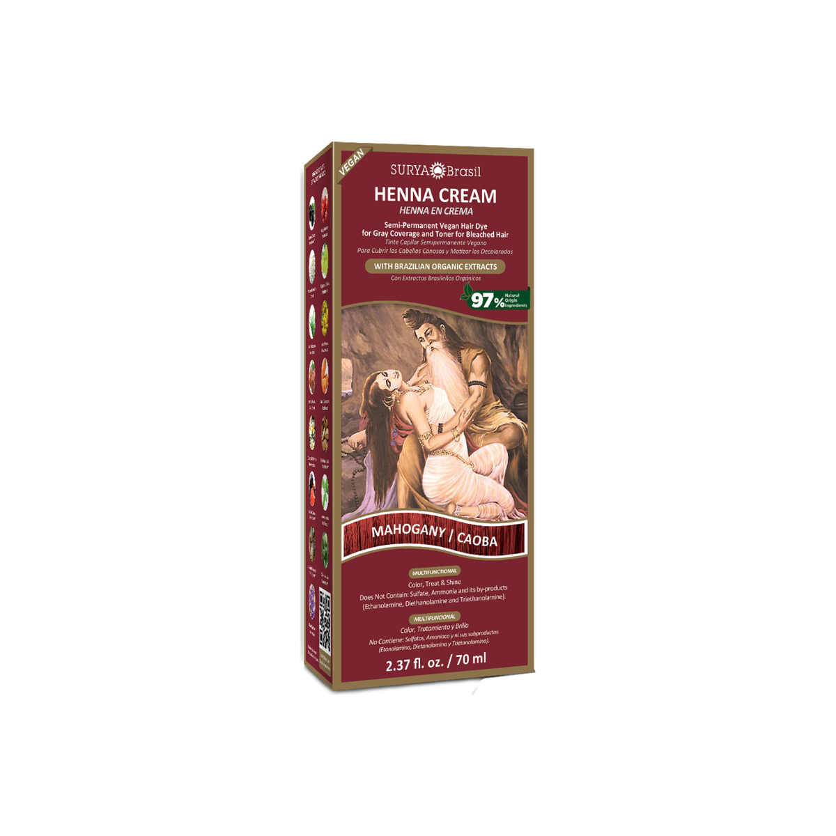 Surya Brasil Henna haarverf creme mahogany 70.00 Milliliter