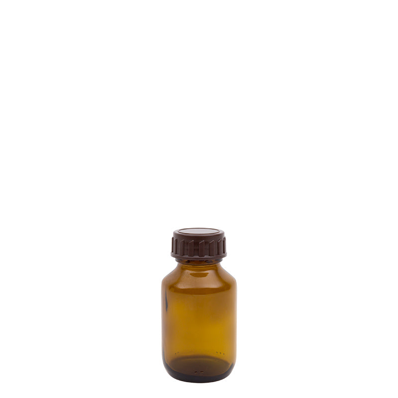 Blockland Medicijnfles bruin gedopt 60ml/28mm 33.00 Stuks