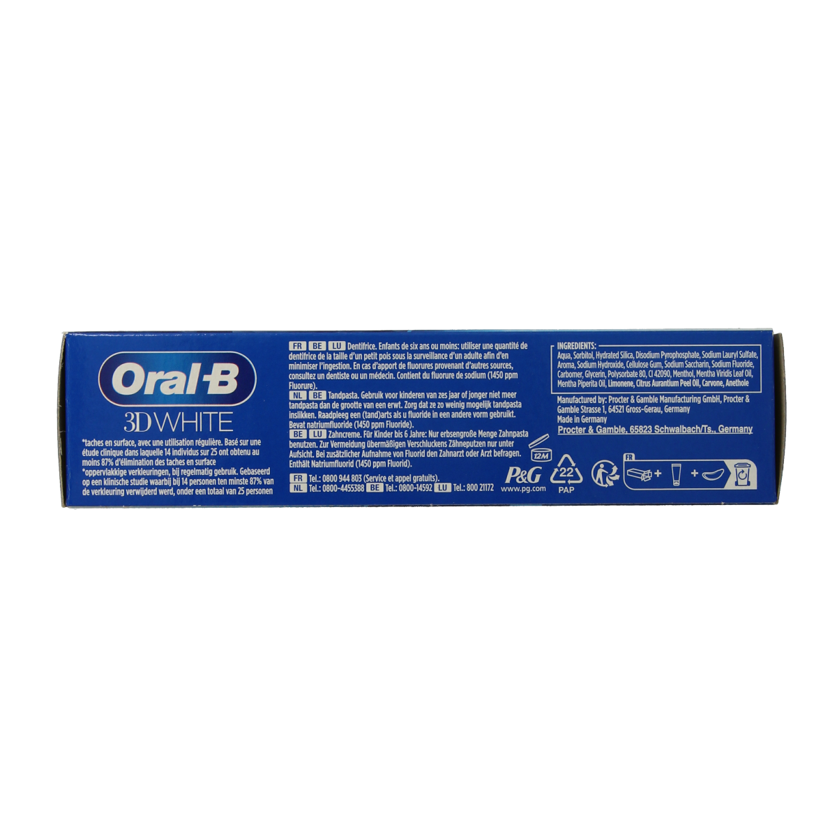 Oral B Tandpasta 3D white arctic fresh 75.00 Milliliter