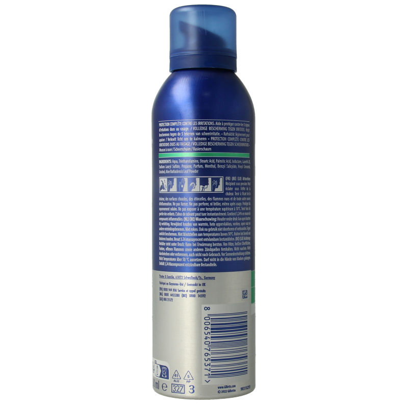 Gillette Series scheerschuim sensitive 250.00 Milliliter
