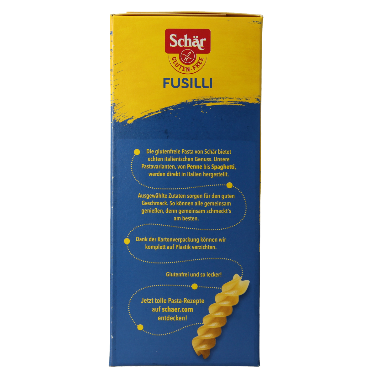 Schar Pasta fusilli glutenvrij 400.00 Gram