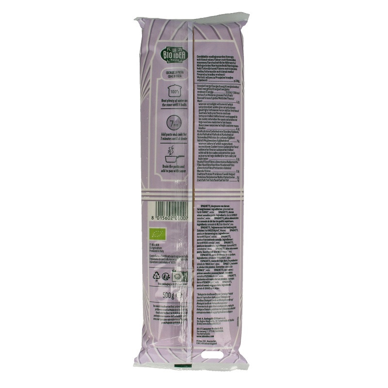 Bioidea Spaghetti wit bio 500 Gram