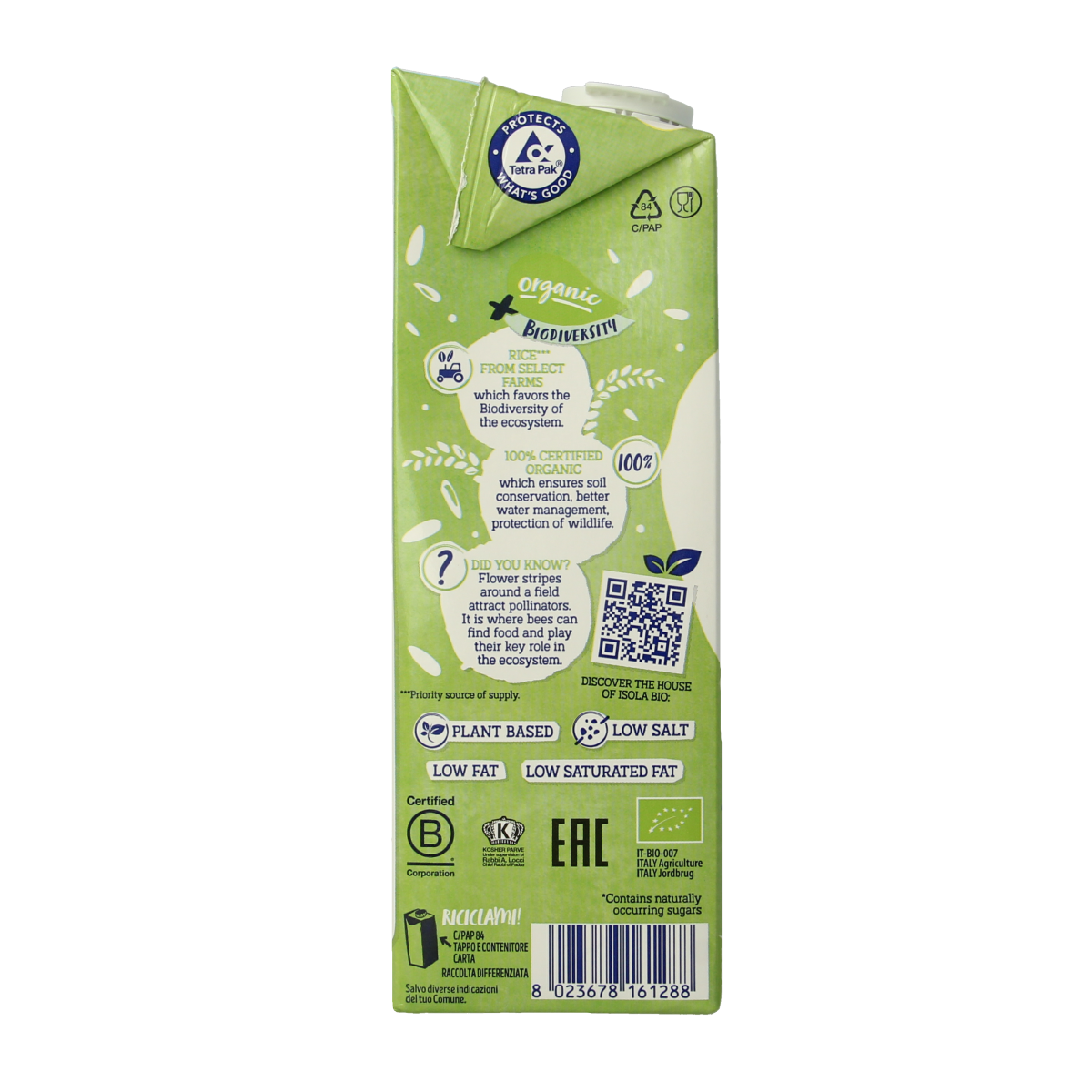 Isola Bio Rijstdrank naturel bio 1.00 Liter