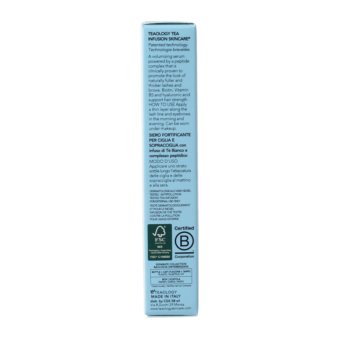 Teaology Lash and brow peptide infusion 5.00 Milliliter