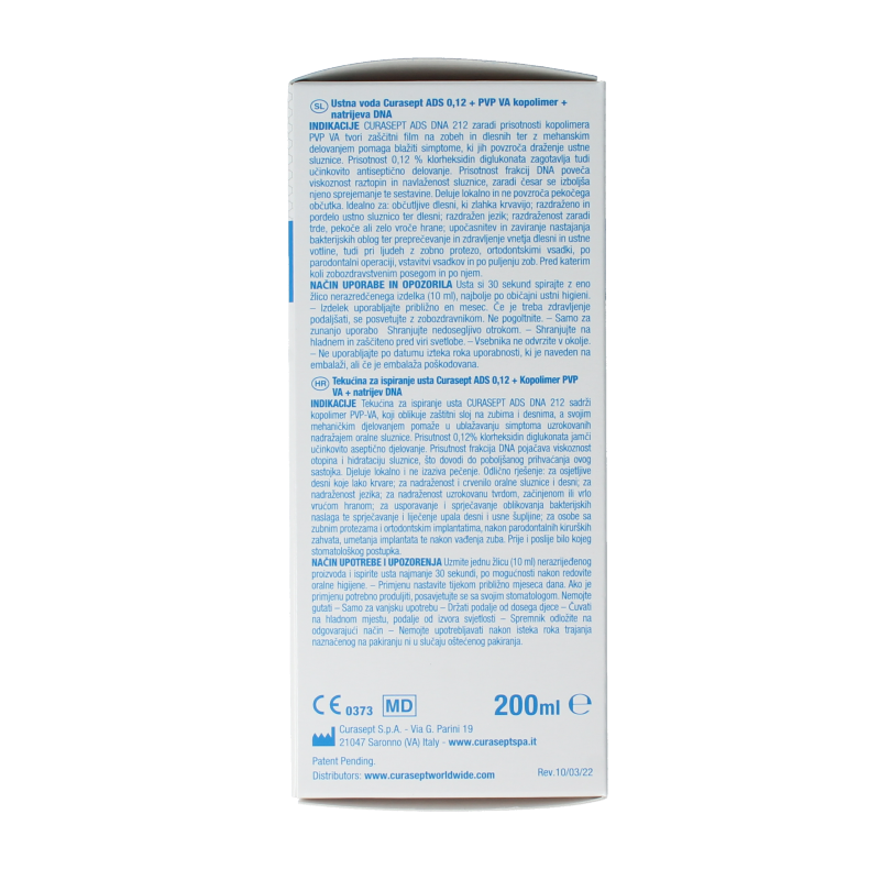 Curasept Mondspoeling chloorhexidine 0,12% 200 Milliliter