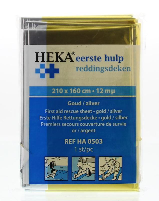 Heka Reddingsdeken goud/zilver 160 x 210 1.00 Stuks