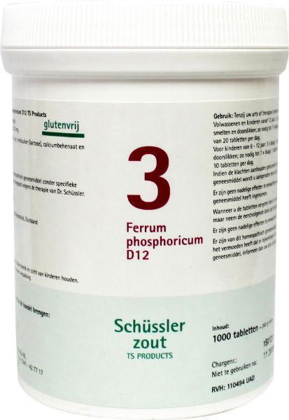 Pflüger Ferrum phosphoricum 3 D12 Schussler 1000.00 Tabletten