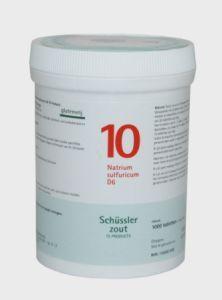 Pflüger Natrium sulfuricum 10 D6 Schussler 1000.00 Tabletten