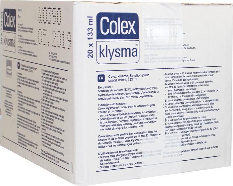 Colex Klysma 133ml 20.00 Stuks