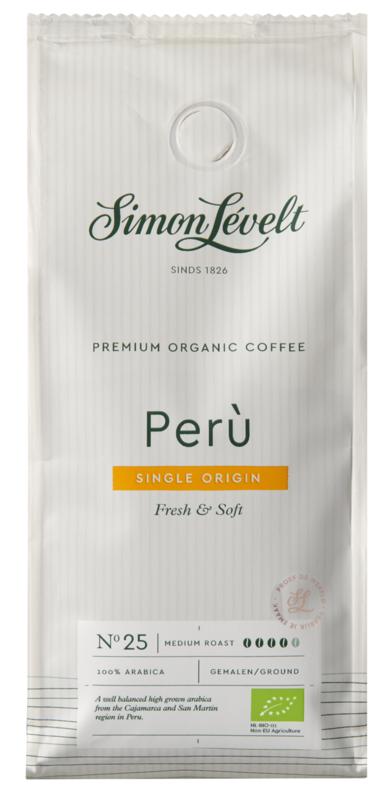 Simon Levelt Cafe organico Peru Tunki snelfilter bio 250.00 Gram