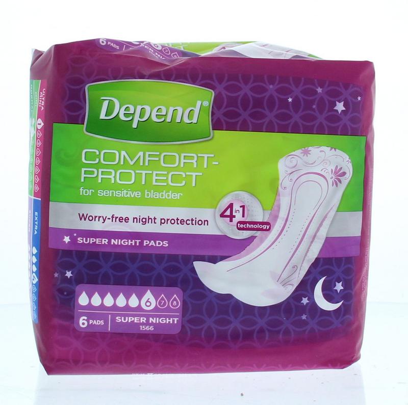 Depend Verband super+ 6 Stuks