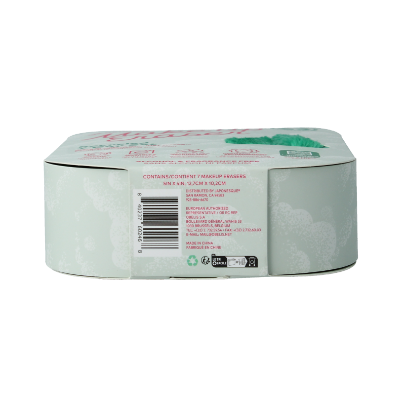 Make Up Eraser 7 Day set green recycled 7 Stuks