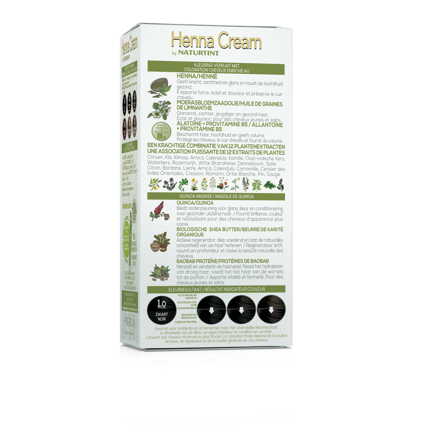 Naturtint Henna cream 1.0 zwart 110 Milliliter