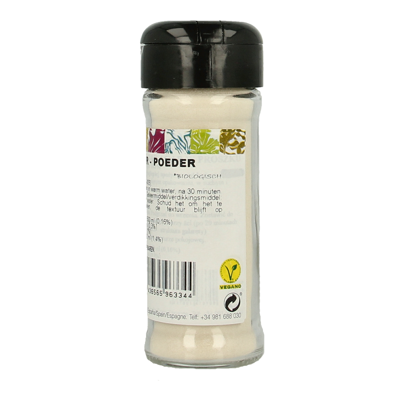 Porto Muinos Agar agar poeder bio 50 Gram
