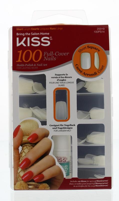 Kiss Full cover nails short square 1.00 Set