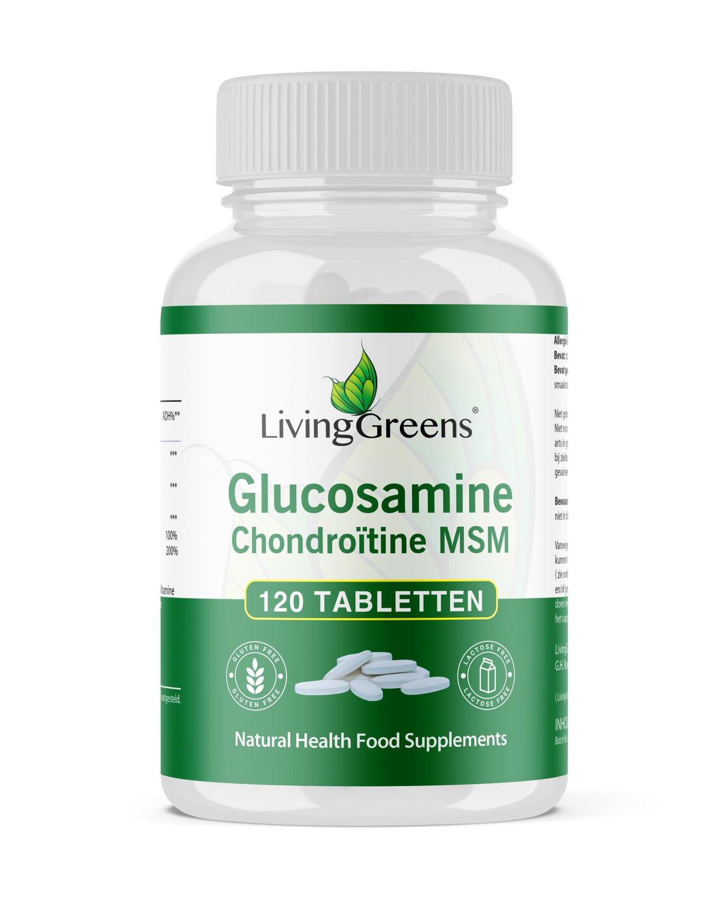 Livinggreens Glucosamine chondroitine MSM 120.00 Tabletten