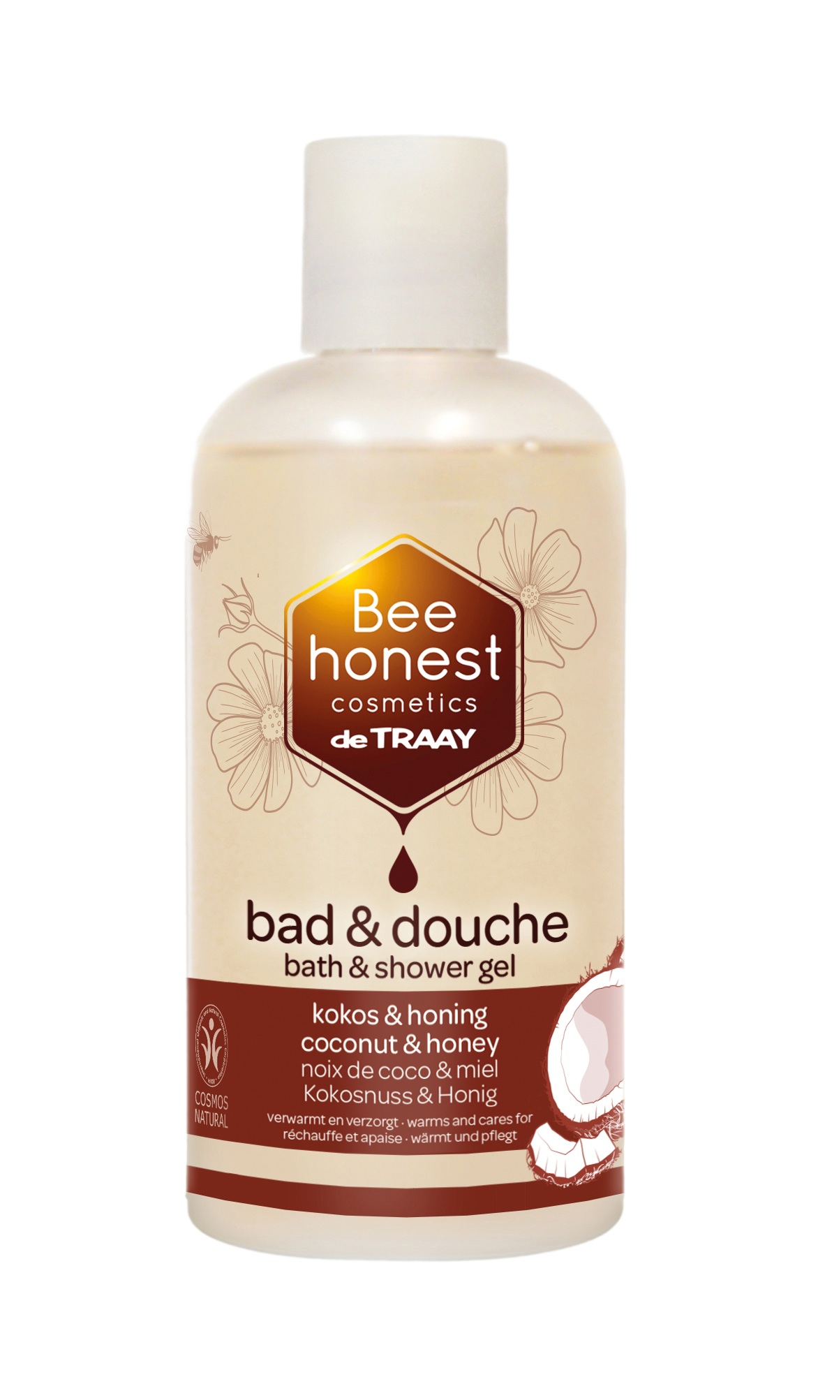 Traay Bee Honest Bad / douche kokos / honing 250.00 Milliliter