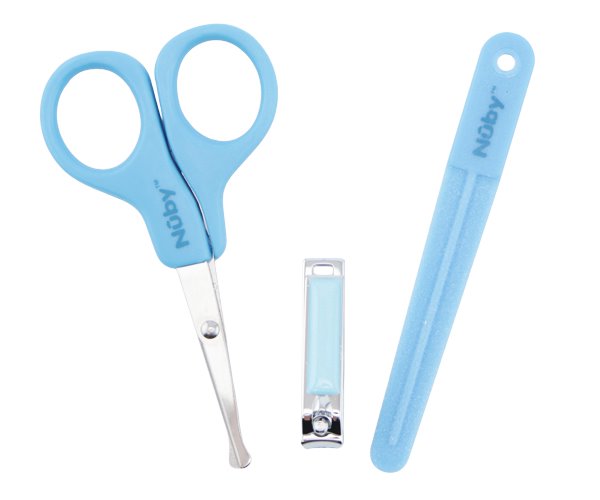 Nuby Nagelverzorgingsset blauw 1.00 Set